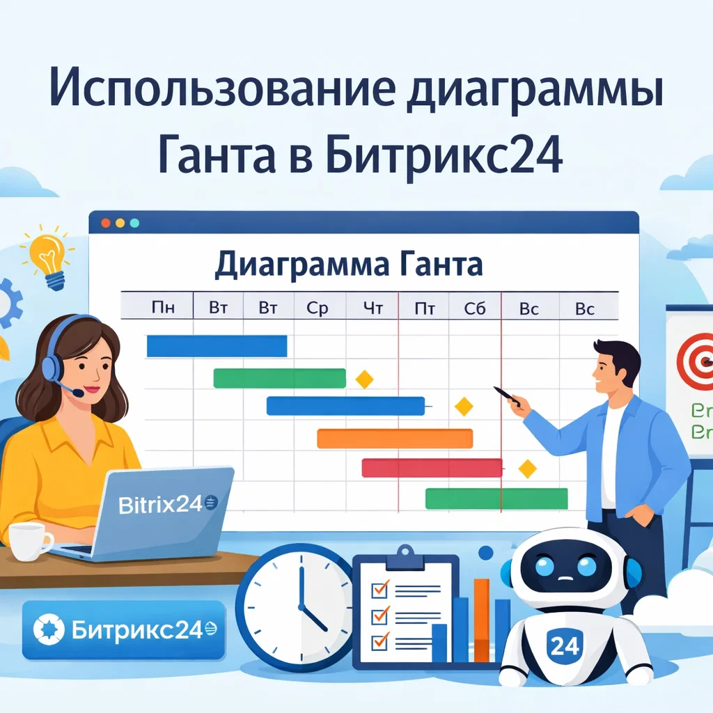 Использование диаграммы Ганта в Битрикс24: как планировать проекты эффективно